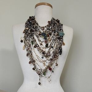Elegant Multicolor Layered Necklace